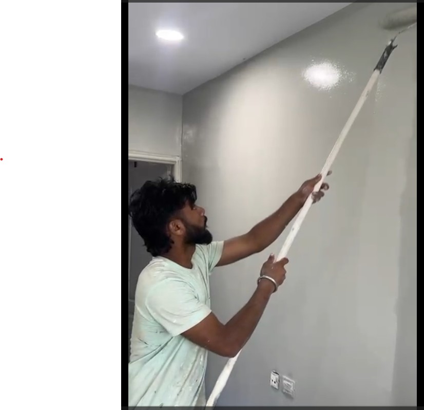 Interior painting work
